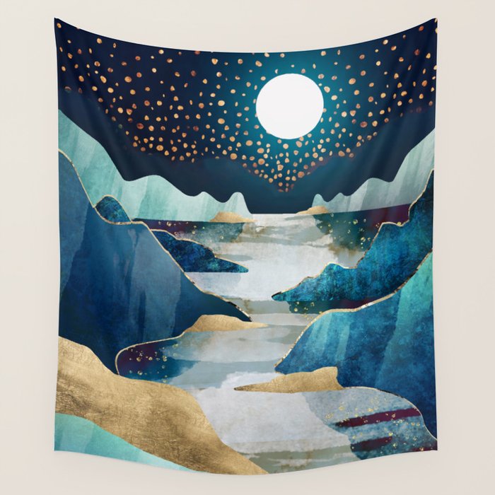 Moon Glow Wall Tapestry Gallery Image 1