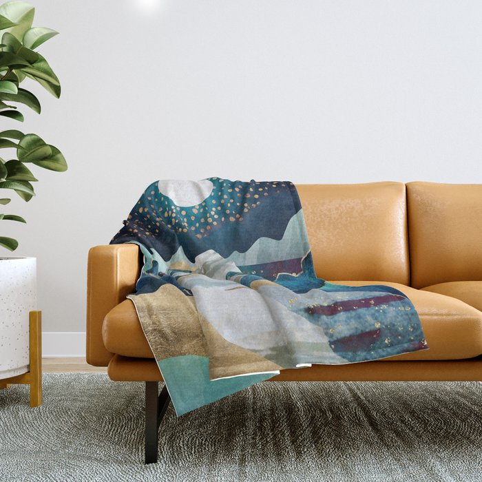 Moon Glow Throw Blanket Gallery Image 1