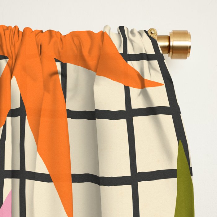 Playful Stars #1 Window Curtain Gallery Image 2