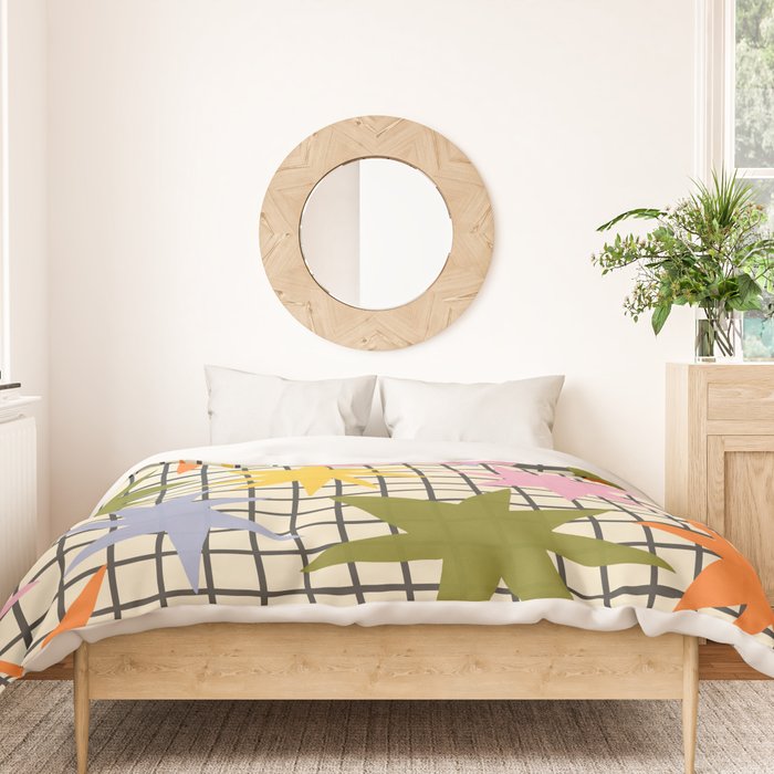Playful Stars #1 Duvet Cover Gallery Image 3