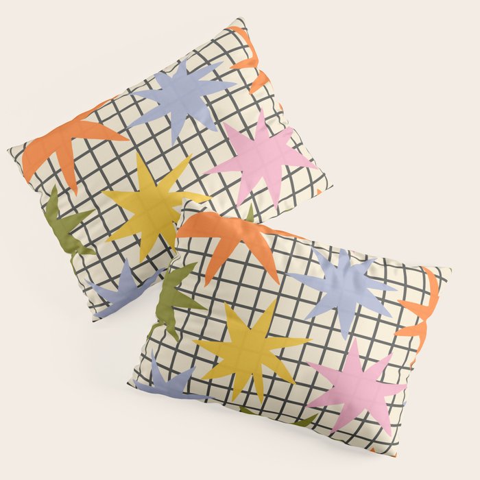 Playful Stars #1 Pillow Sham Gallery Image 1