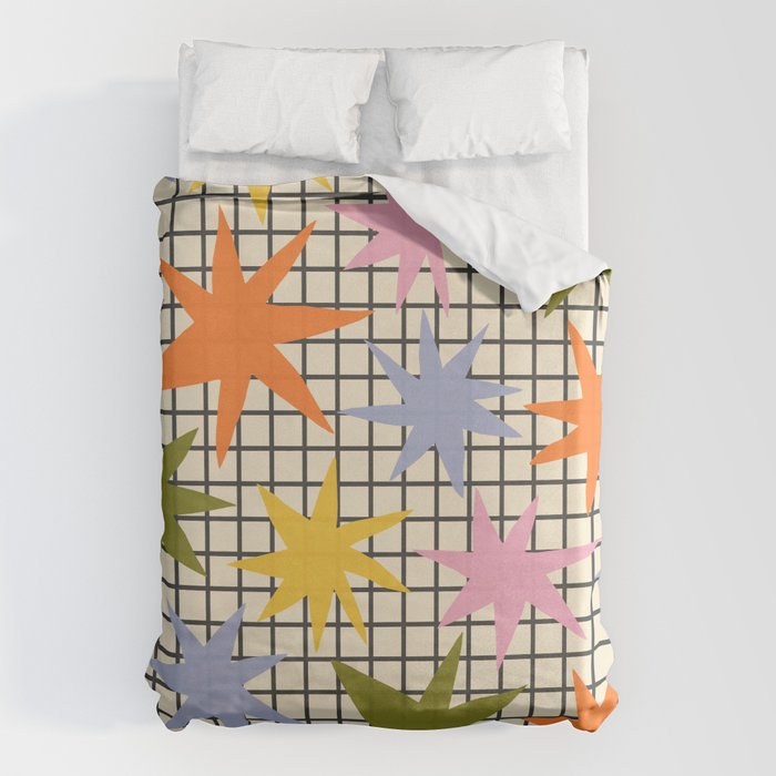 Playful Stars #1 Duvet Cover Gallery Image 6