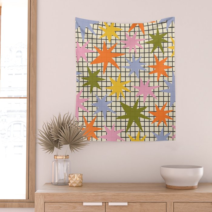 Playful Stars #1 Wall Tapestry Gallery Image 2