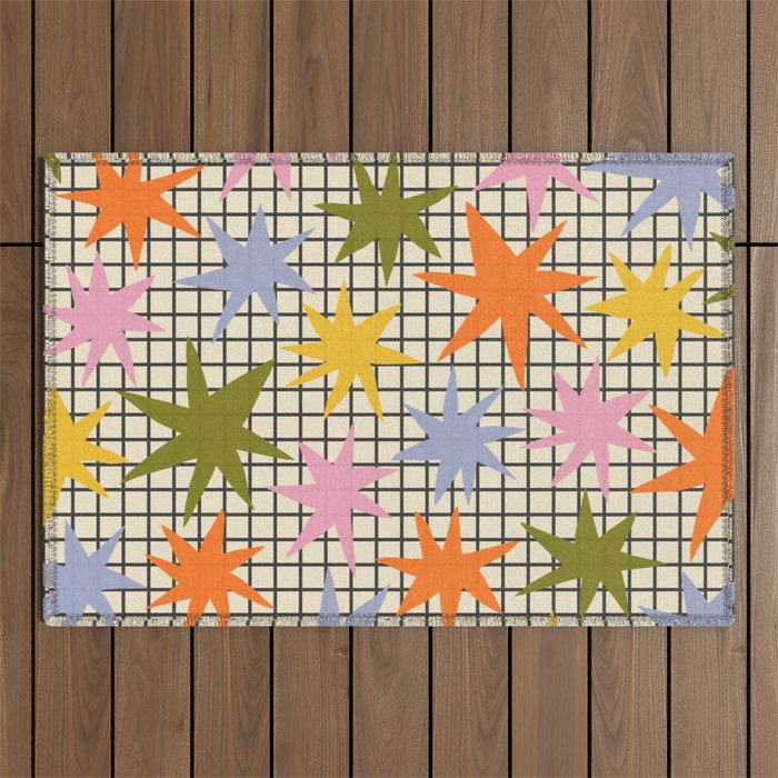 Playful Stars #1 Outdoor Rug Gallery Image 1