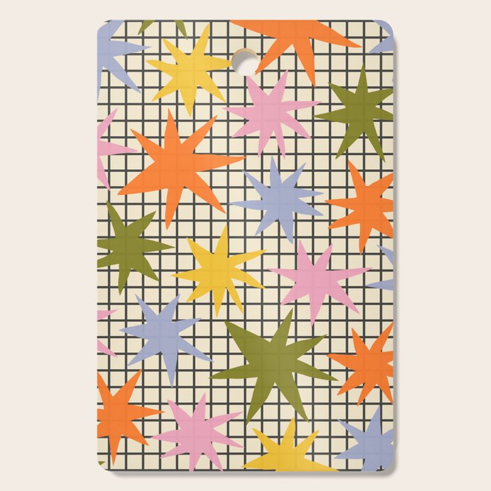 Playful Stars #1 Cutting Board Gallery Image 1