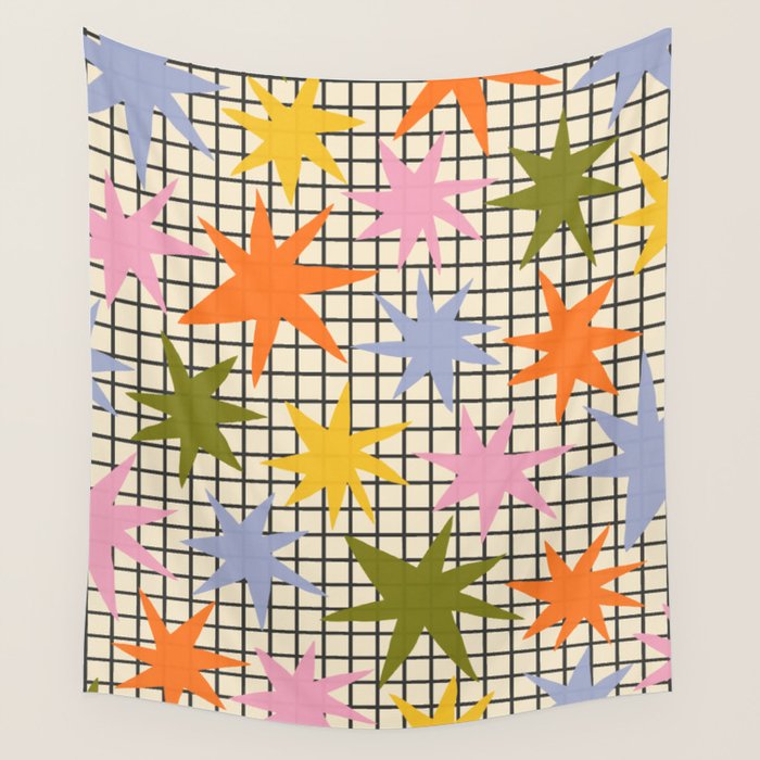 Playful Stars #1 Wall Tapestry Gallery Image 1