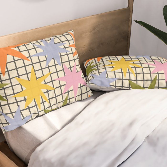 Playful Stars #1 Pillow Sham Gallery Image 2