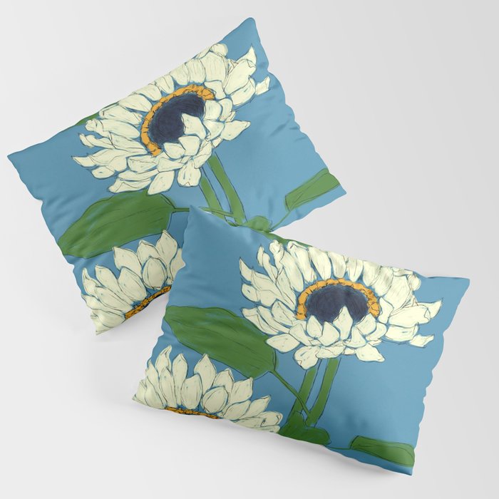 Sunflower Blue Sami Pillow Sham Gallery Image 1