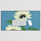 Sunflower Blue Sami Desk Mat Gallery Image 1