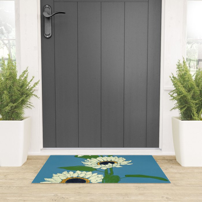 Sunflower Blue Sami Welcome Mat Gallery Image 3