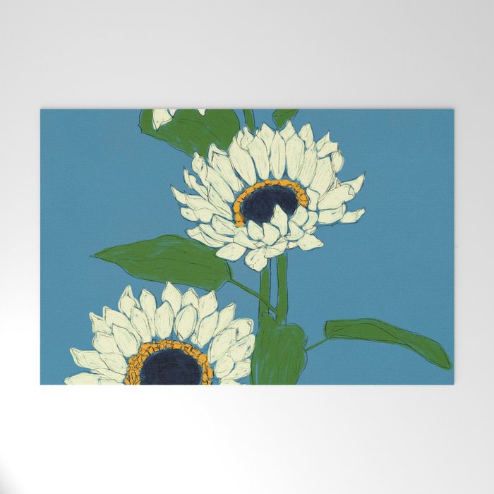 Sunflower Blue Sami Welcome Mat Gallery Image 1
