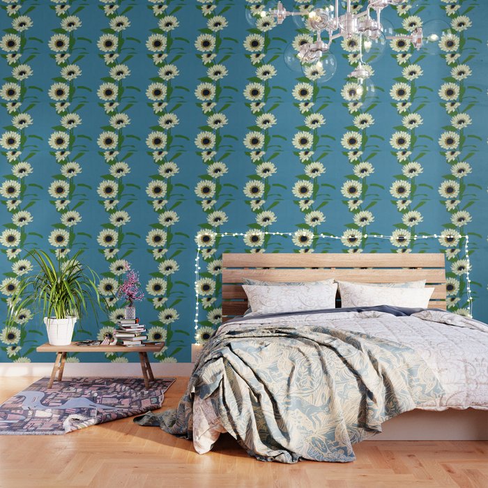 Sunflower Blue Sami Wallpaper Gallery Image 3