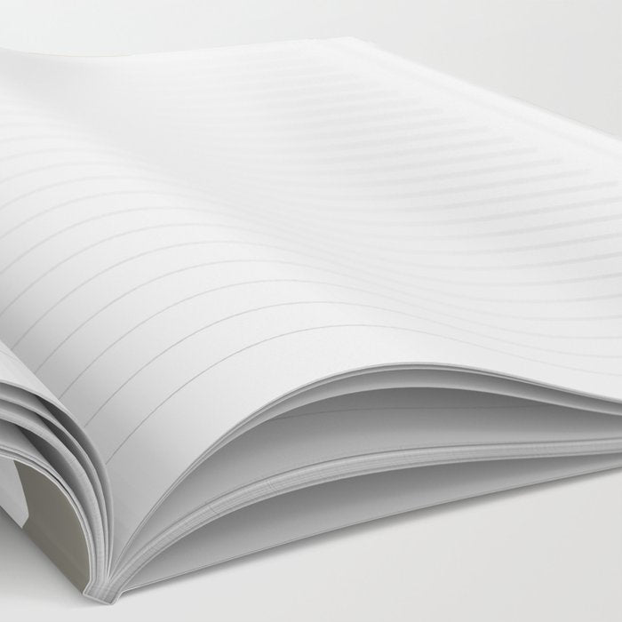 Liquid Swirl Abstract Pattern in Mustard, Navy, Gray, and White Notebook Gallery Image 2