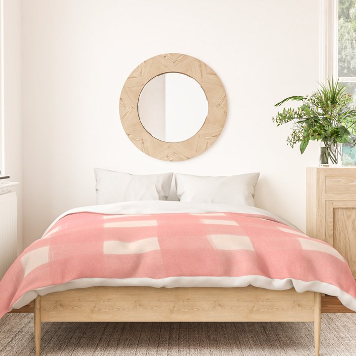 checks checks-pink rose Duvet Cover Gallery Image 3
