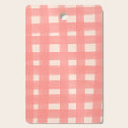 checks checks-pink rose Cutting Board Gallery Image 1