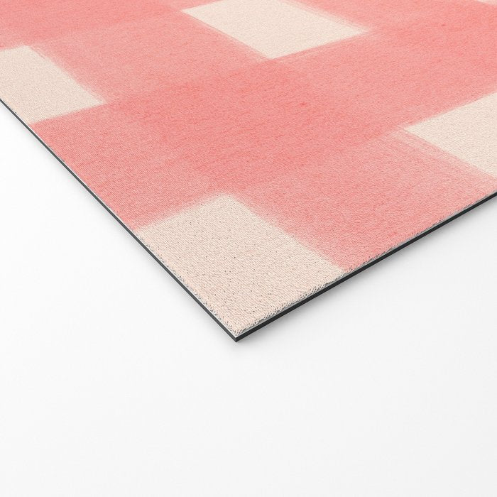 checks checks-pink rose Welcome Mat Gallery Image 2