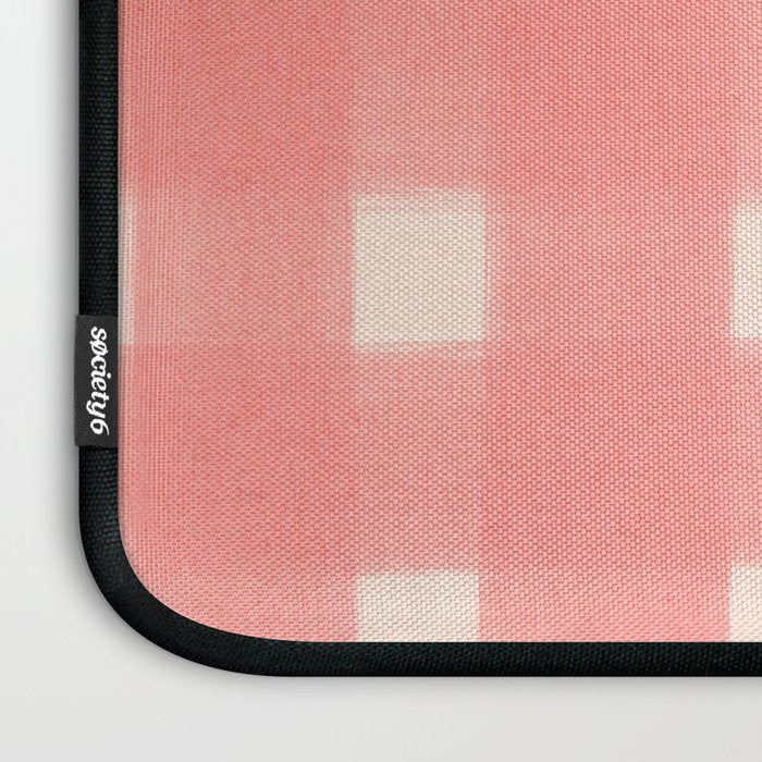 checks checks-pink rose Laptop Sleeve Gallery Image 3