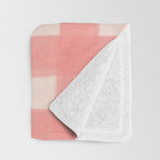 checks checks-pink rose Throw Blanket Gallery Image 3
