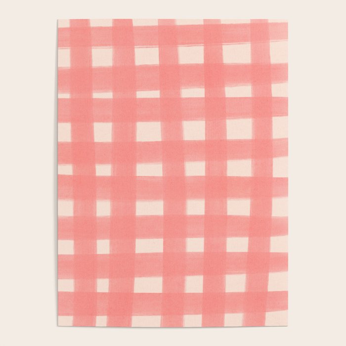 checks checks-pink rose Poster Gallery Image 1