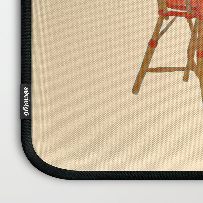 Woman at a Cafe in Rome Laptop Sleeve Gallery Image 3