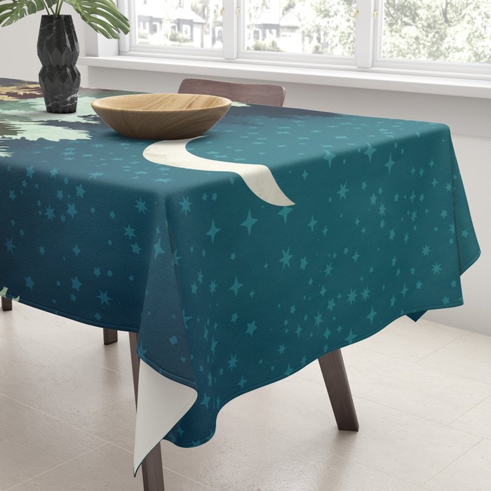 Star Forest Reflection Tablecloth Gallery Image 3