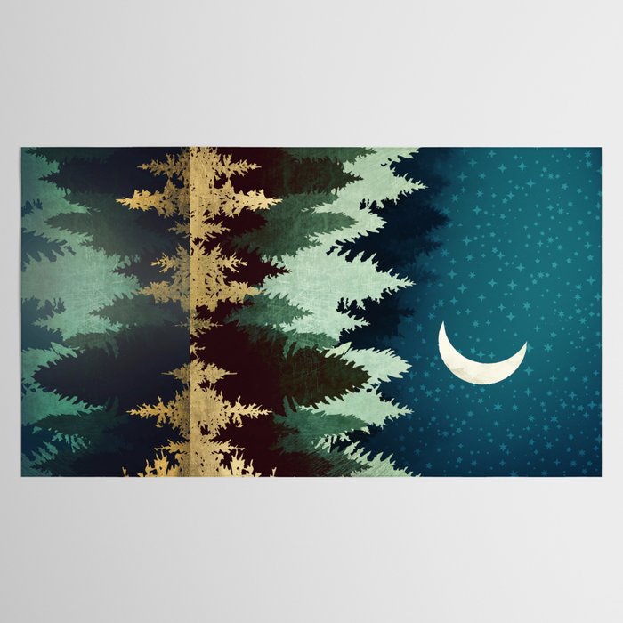 Star Forest Reflection Tablecloth Gallery Image 2