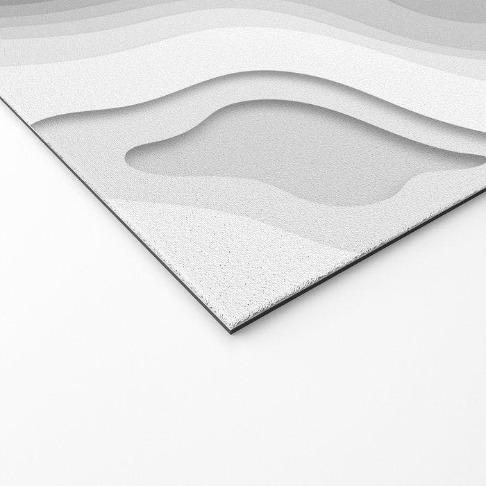 White Topographic Map Welcome Mat Gallery Image 2
