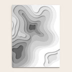 White Topographic Map Notebook Gallery Image 4