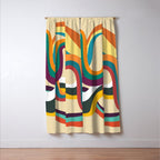 Groovy rainbow of doom Window Curtain Gallery Image 3