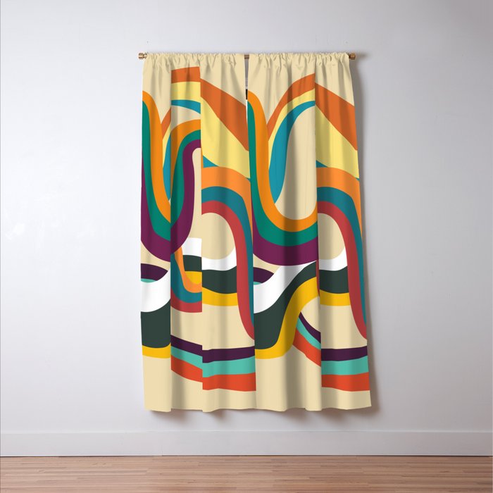 Groovy rainbow of doom Window Curtain Gallery Image 3
