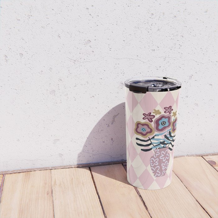 Harlequin Bloom Travel Mug Gallery Image 4