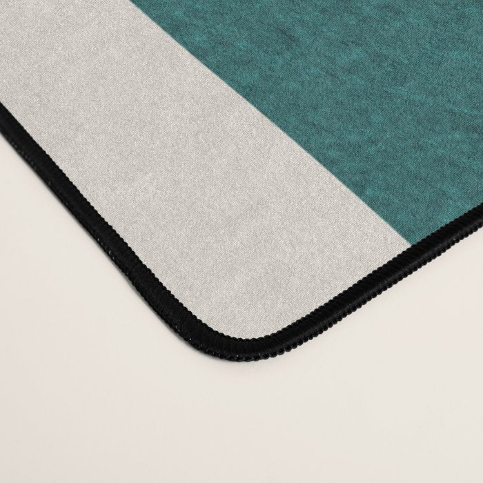 Teal Mustard MCM Bold Abstract Desk Mat Gallery Image 4