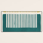 Teal Mustard MCM Bold Abstract Desk Mat Gallery Image 3