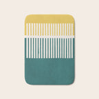 Teal Mustard MCM Bold Abstract Bath Mat Gallery Image 1