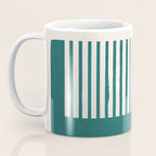 Teal Mustard MCM Bold Abstract Coffee Mug Gallery Image 3