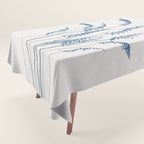 Blue flowers 2 Tablecloth Gallery Image 1