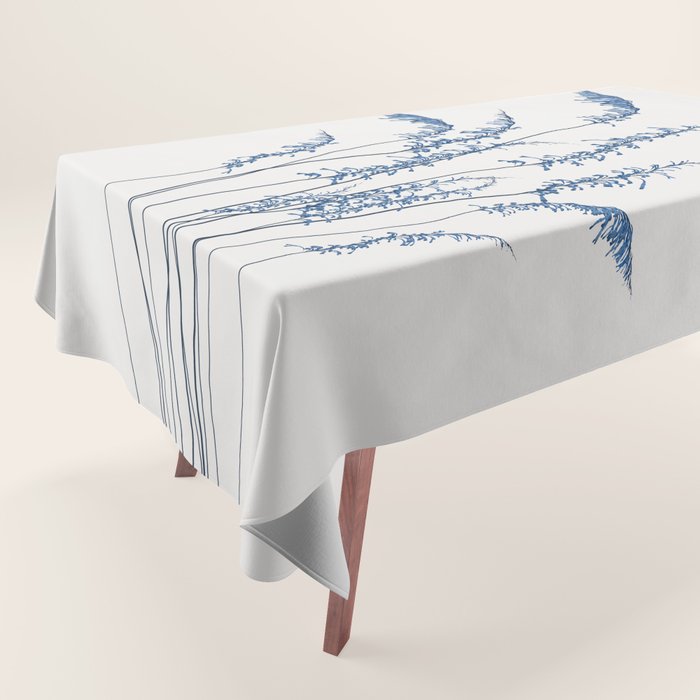 Blue flowers 2 Tablecloth Gallery Image 1