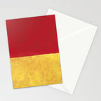 Rothko Red Yellow Untitled Stationery Card Gallery Image 2