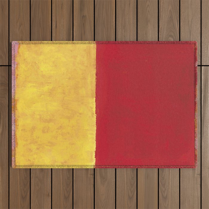 Rothko Red Yellow Untitled Outdoor Rug Gallery Image 1