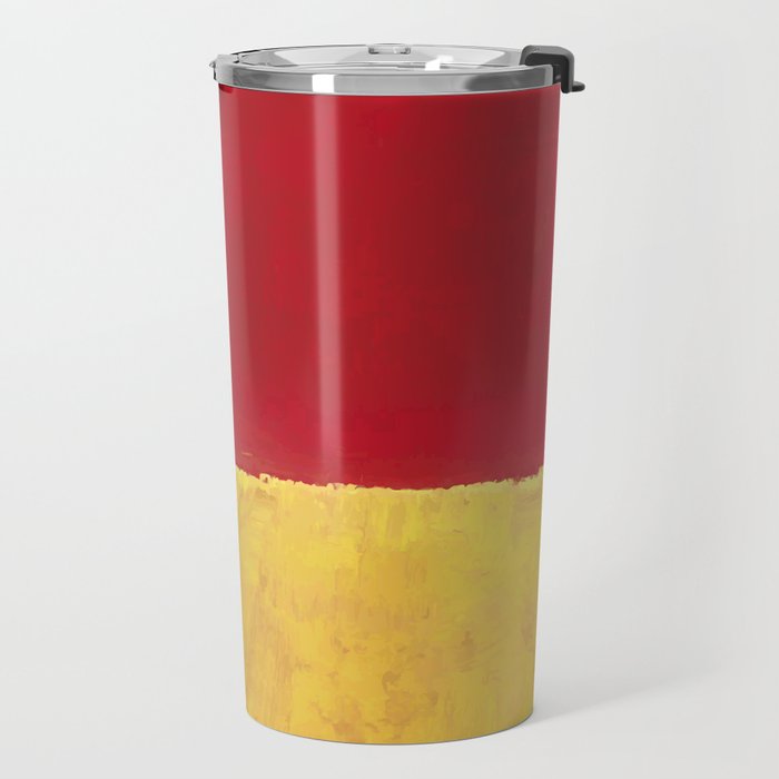 Rothko Red Yellow Untitled Travel Mug Gallery Image 2