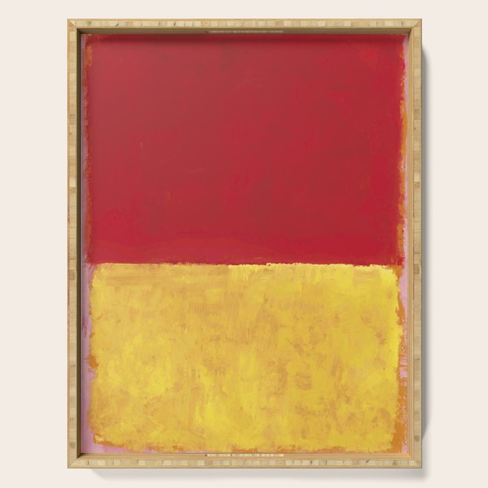 Rothko Red Yellow Untitled Serving Tray Gallery Image 1