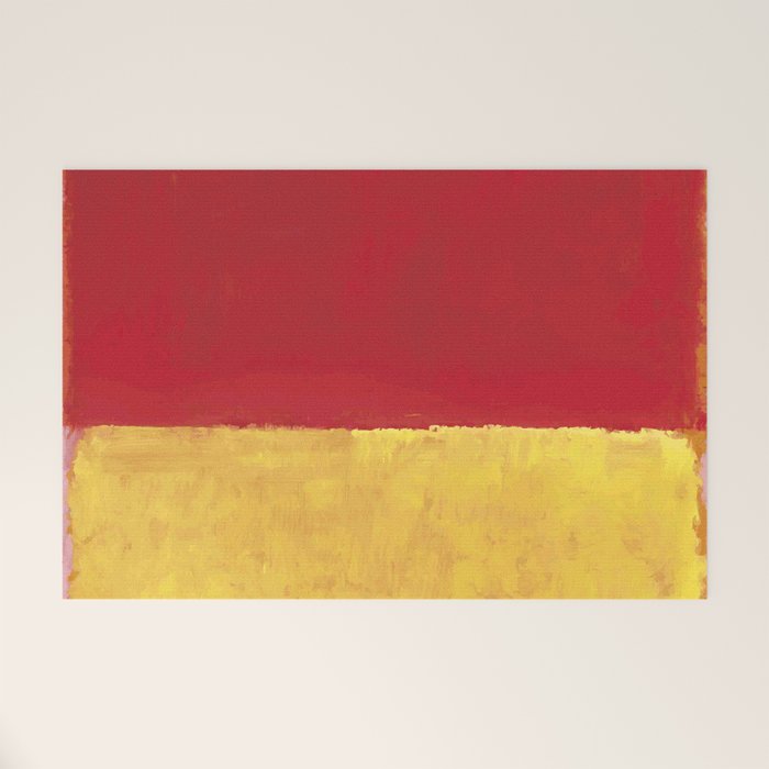 Rothko Red Yellow Untitled Welcome Mat Gallery Image 1