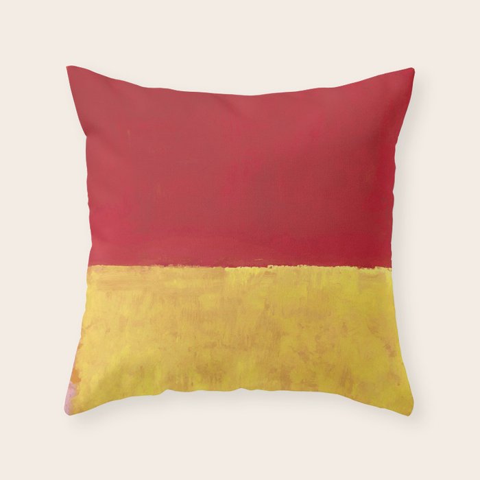 Rothko Red Yellow Untitled Throw Pillow Gallery Image 1