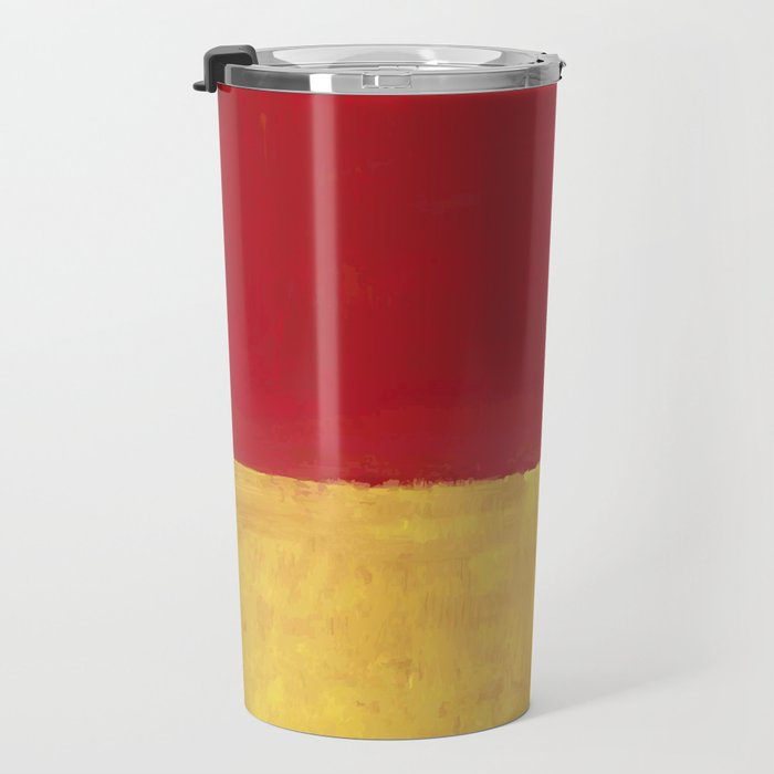Rothko Red Yellow Untitled Travel Mug Gallery Image 3