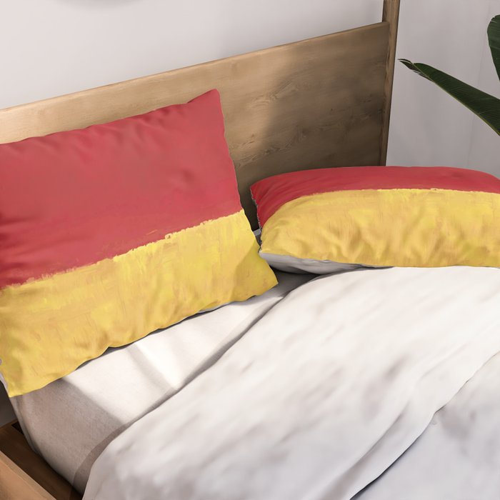 Rothko Red Yellow Untitled Pillow Sham Gallery Image 2