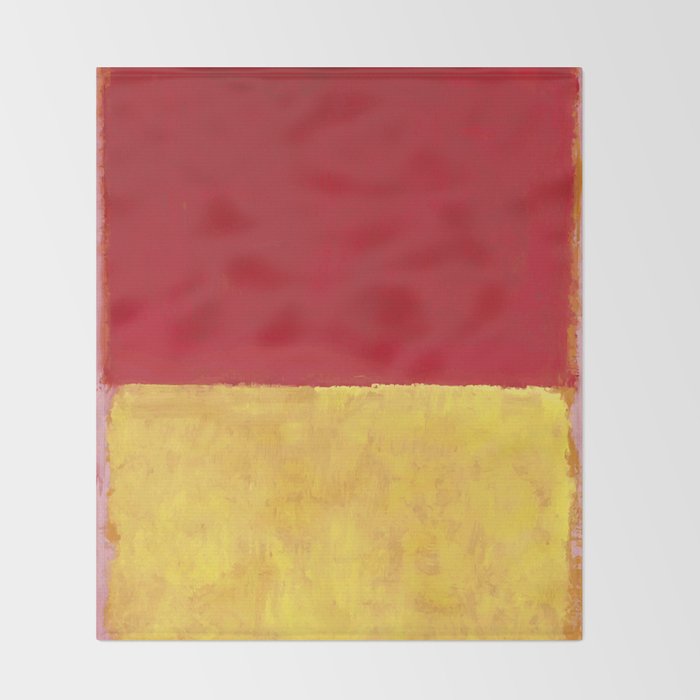 Rothko Red Yellow Untitled Throw Blanket Gallery Image 2