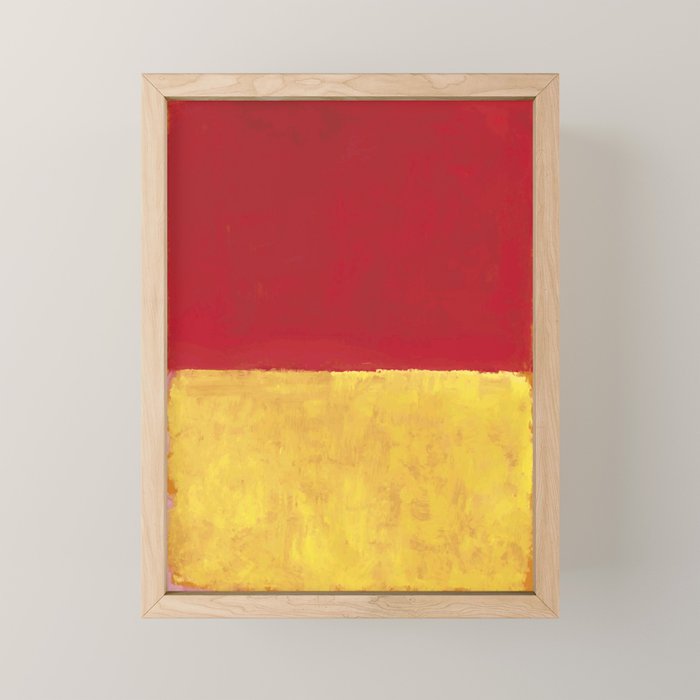 Rothko Red Yellow Untitled Mini Art Print Gallery Image 1