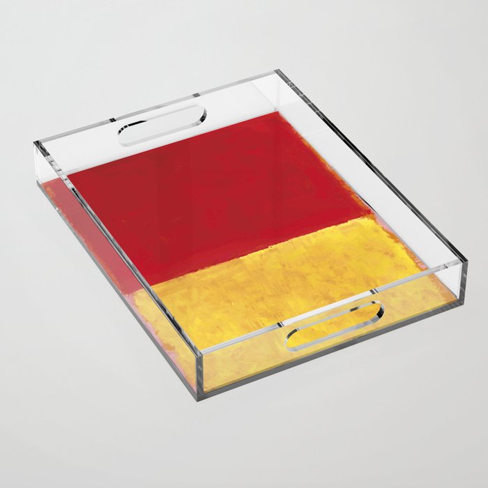 Rothko Red Yellow Untitled Acrylic Tray Gallery Image 1