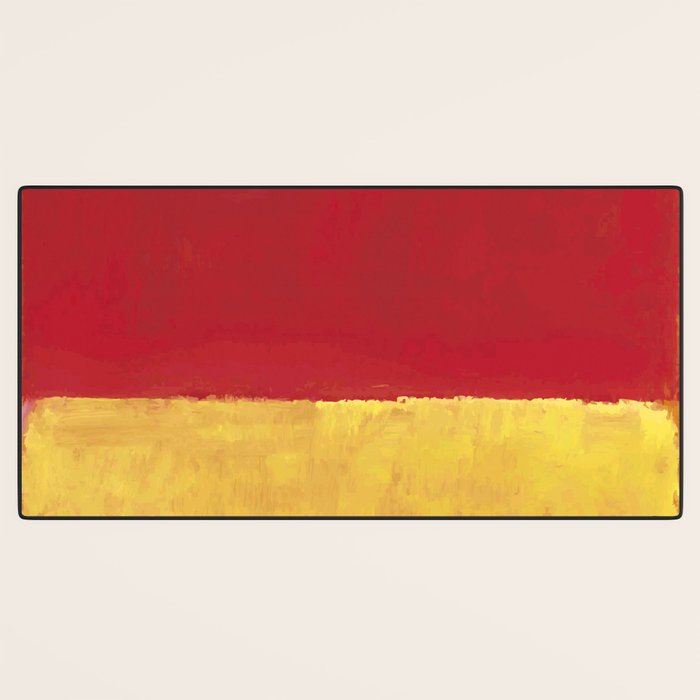 Rothko Red Yellow Untitled Desk Mat Gallery Image 3