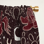 Cowboys and Cacti - manzanita brown Window Curtain Gallery Image 2